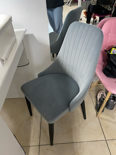 Стул на металлокаркасе Kora dark gray / black фото покупателя 452