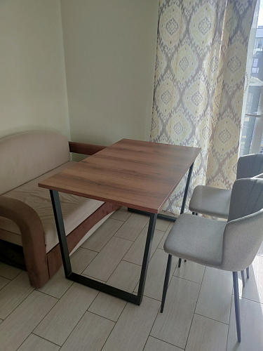 Деревянный стол Лота Лофт 140х80 дуб крафт табачный / черный матовый фото покупателя 30