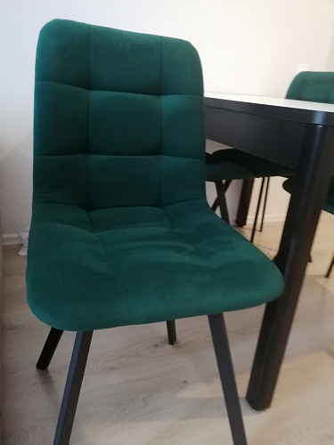 Стул на металлокаркасе Чилли синий / белый фото покупателя 1484