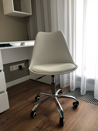 Компьютерное кресло Kolin с подушкой clear / white фото покупателя 232