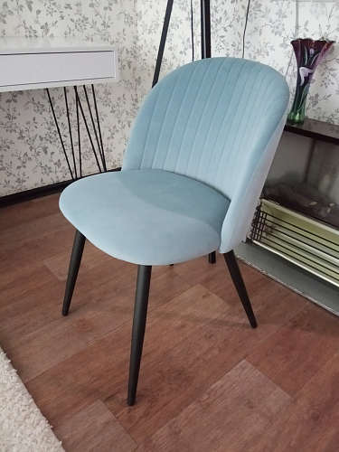 Стул на металлокаркасе Gabi latte / gold / black фото покупателя 168