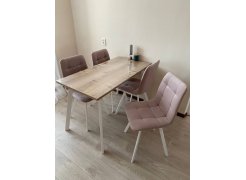 Стул на металлокаркасе Чилли горчичный / белый фото покупателя 242