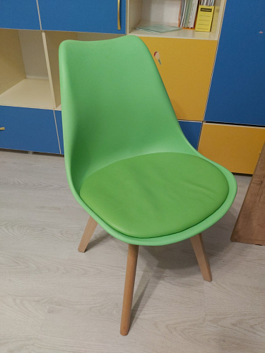 Деревянный стул Bonuss темно-серый / черное сидение / черный фото покупателя 91