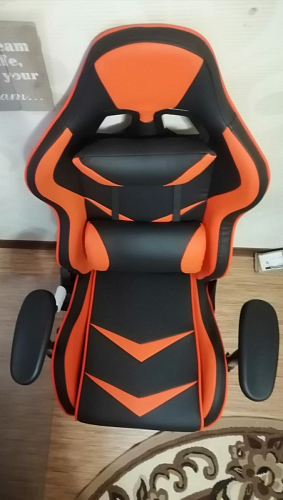 Компьютерное кресло Racer черный / красный / бежевый фото покупателя 165