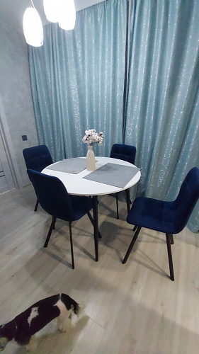 Стул на металлокаркасе Чилли бирюзовый / черный фото покупателя 1219