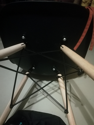 Стул Cindy Eames mod. 001 khaki / natural фото покупателя 100