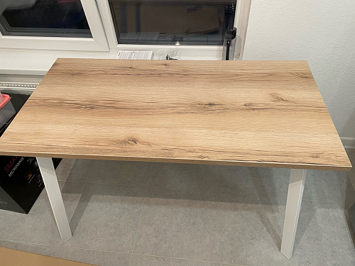 Стол Тринити Лофт 120 32 мм бетон / черный матовый фото покупателя 155