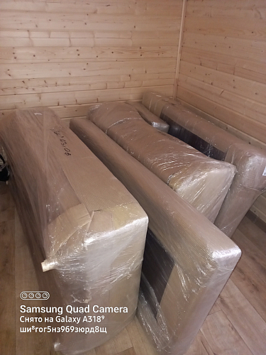 Диван угловой Фиджи велюр MR зеленый левый фото покупателя 2