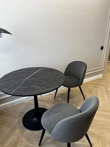 Стул на металлокаркасе Gabi latte / gold / black фото покупателя 618