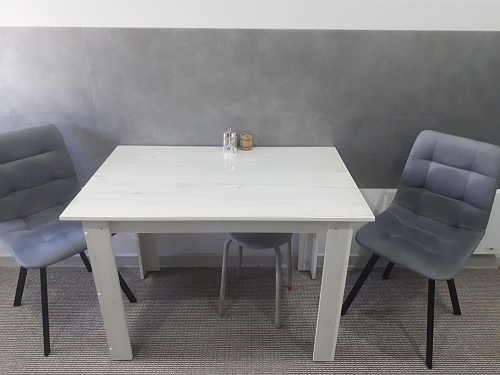 Стул на металлокаркасе Чилли К светло-серый велюр / черный каркас фото покупателя 1019