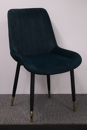 Стул на металлокаркасе Seda 01 blue / gold / black из шоурума 16