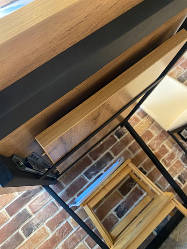 Деревянный стол Лота Лофт 120х75 белый матовый / дуб крафт золотой фото покупателя 915