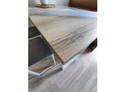 Деревянный стол Барон О 200 х 90 черная пленка шагрень / белый фото покупателя 41