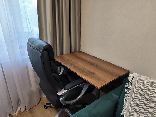 Письменный стол Клер Лофт черный матовый / бетон фото покупателя 39