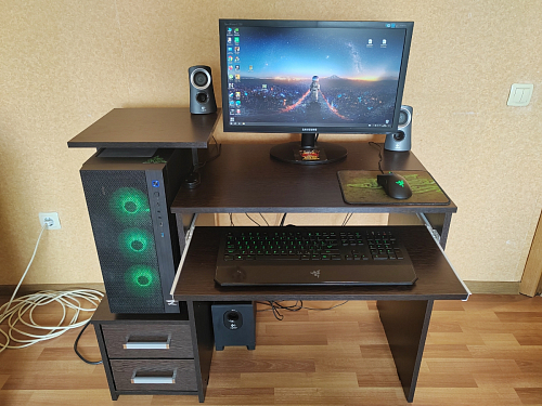 Компьютерный стол Джаз-24 левый дуб сонома фото покупателя 36