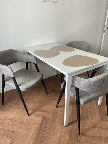 Стул на металлокаркасе Twin серый / черный фото покупателя 1