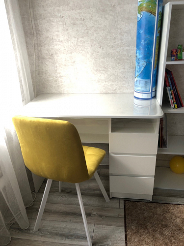 Стул на металлокаркасе Чилли К кирпичный / черный фото покупателя 349