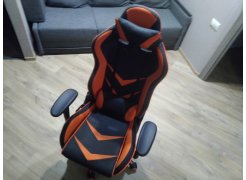 Компьютерное кресло Racer черное / голубое фото покупателя 95