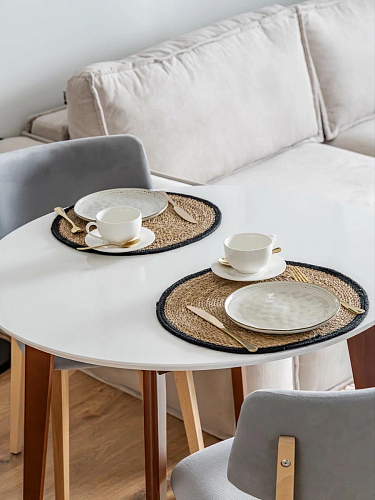 Стол обеденный Вosco/Боско D90 белый / натуральный фото покупателя 32