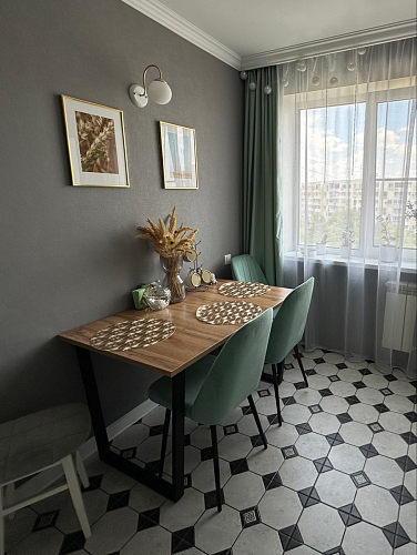 Деревянный стол Лота Лофт 120x75 дуб крафт табачный / черный матовый фото покупателя 775