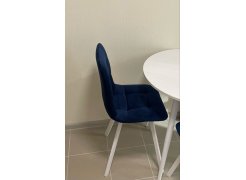 Стул на металлокаркасе Чилли синяя ткань / белый фото покупателя 105