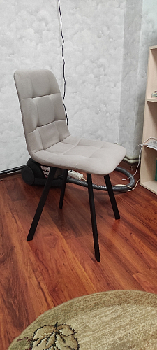 Комплект стульев Чилли 4 шт темно-серый / черный фото покупателя 607