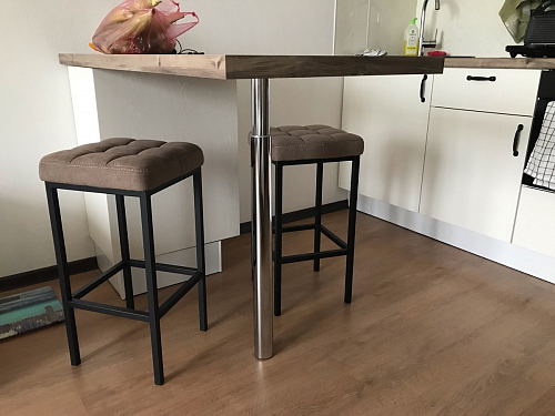 Барный стул Лофт катания лаванда / белый матовый фото покупателя 266