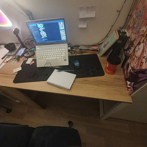 Письменный стол Битти Лофт 116х60х75 дуб делано светлый / белый матовый фото покупателя 27