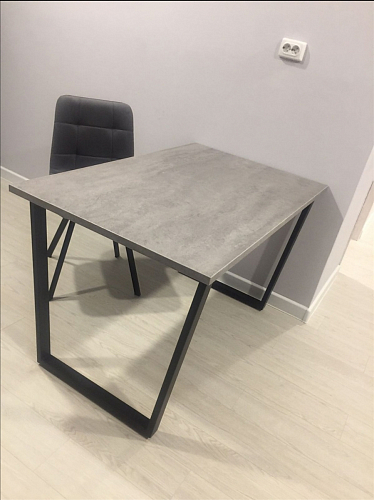 Стол раскладной Лота Лофт 120 25 мм юта / черный матовый фото покупателя 806