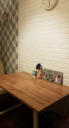 Стол Лота Лофт 140 25 мм черный матовый / бетон фото покупателя 117