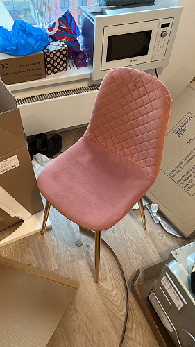 Стул на металлокаркасе Dabl wine red фото покупателя 87