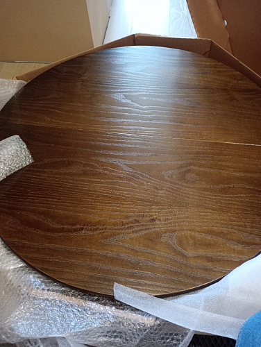 Деревянный стол Распи круглый бежевый фото покупателя 2