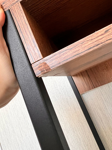 Письменный стол Леон Лофт черный матовый / дуб вотан фото покупателя 9