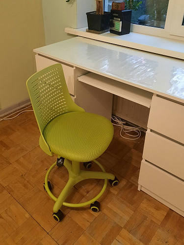 Компьютерное кресло Kiddy/Кидди розовое ткань (сетка) фото покупателя 33