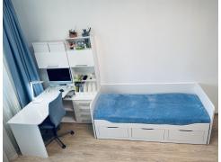 Компьютерный стол КСТ-14.1П белый правый фото покупателя 7