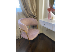 Стул на металлокаркасе Kamelia зеленый / золото фото покупателя 8