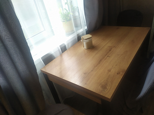 Стол Оригон файерстоун / черный матовый фото покупателя 14