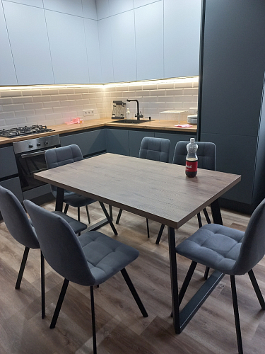 Стул на металлокаркасе Чилли синий / белый фото покупателя 1034