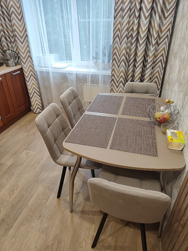 Стул на металлокаркасе Чилли К кирпичный / черный фото покупателя 556