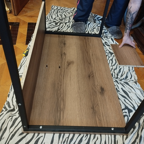 Письменный стол Клер Лофт черный матовый / бетон фото покупателя 12