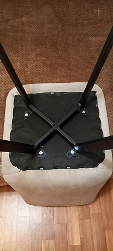 Стул на металлокаркасе Чилли светло-серый / белый каркас фото покупателя 391