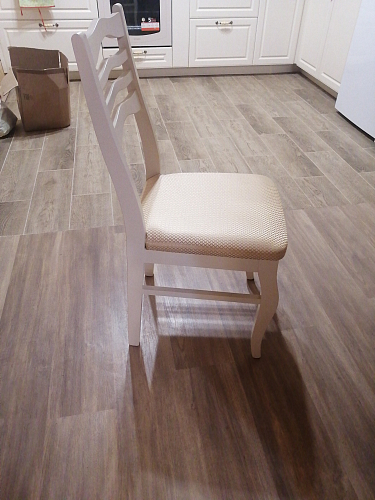 Деревянный стул Амадиу бежевый / молочный фото покупателя 7