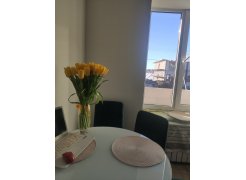 Стеклянный стол Tulip 90 black фото покупателя 1