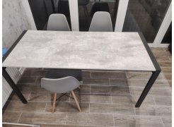 Стол Центавр 120(160)х70х75 файерстоун / черный матовый фото покупателя 30