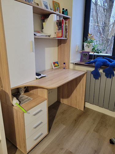 Письменный стол КСТ-16 левый венге / беленый дуб фото покупателя 79