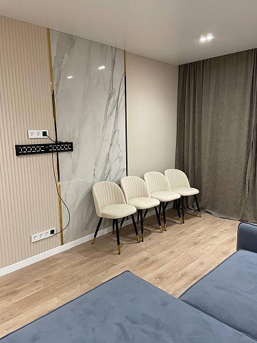 Стул на металлокаркасе Gabi latte / gold / black фото покупателя 510