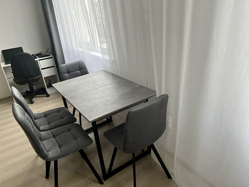 Стул на металлокаркасе Чилли синяя ткань / белый фото покупателя 774