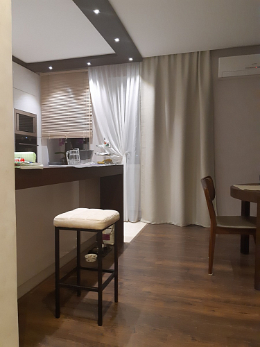 Барный стул Лофт ткань канди грей / черный матовый фото покупателя 216