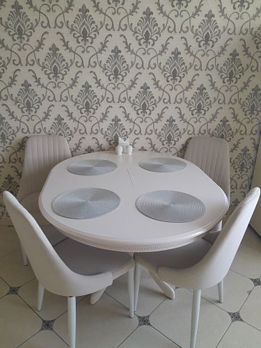 Стул на металлокаркасе Kora green / black фото покупателя 18