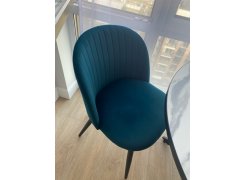 Стул на металлокаркасе Gabi 1 бежевый / черный с серебряными наконечниками фото покупателя 446